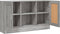 vidaXL - Dressoir - 120x30,5x70 - cm - bewerkt - hout - grijs - sonoma - eikenkleurig