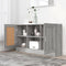 vidaXL - Dressoir - 120x30,5x70 - cm - bewerkt - hout - grijs - sonoma - eikenkleurig