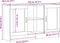 vidaXL - Dressoir - 120x30,5x70 - cm - bewerkt - hout - oud - houtkleurig