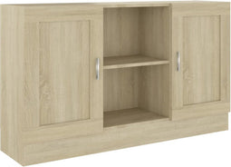 vidaXL - Dressoir - 120x30,5x70 - cm - bewerkt - hout - sonoma - eikenkleurig