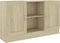 vidaXL - Dressoir - 120x30,5x70 - cm - bewerkt - hout - sonoma - eikenkleurig