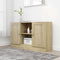 vidaXL - Dressoir - 120x30,5x70 - cm - bewerkt - hout - sonoma - eikenkleurig