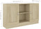vidaXL - Dressoir - 120x30,5x70 - cm - bewerkt - hout - sonoma - eikenkleurig