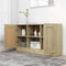 vidaXL - Dressoir - 120x30,5x70 - cm - bewerkt - hout - sonoma - eikenkleurig