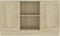 vidaXL - Dressoir - 120x30,5x70 - cm - bewerkt - hout - sonoma - eikenkleurig