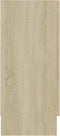 vidaXL - Dressoir - 120x30,5x70 - cm - bewerkt - hout - sonoma - eikenkleurig