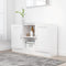 vidaXL - Dressoir - 120x30,5x70 - cm - bewerkt - hout - wit