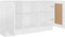 vidaXL - Dressoir - 120x30,5x70 - cm - bewerkt - hout - wit