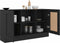 vidaXL - Dressoir - 120x30,5x70 - cm - bewerkt - hout - zwart