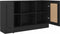 vidaXL - Dressoir - 120x30,5x70 - cm - bewerkt - hout - zwart