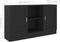 vidaXL - Dressoir - 120x30,5x70 - cm - bewerkt - hout - zwart