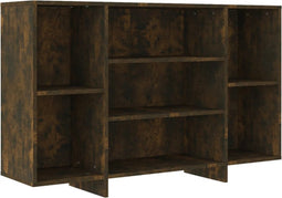 vidaXL - Dressoir - 120x30x75 - cm - bewerkt - hout - gerookt - eikenkleurig