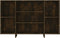 vidaXL - Dressoir - 120x30x75 - cm - bewerkt - hout - gerookt - eikenkleurig