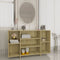 vidaXL - Dressoir - 120x30x75 - cm - bewerkt - hout - sonoma - eikenkleurig