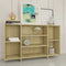 vidaXL - Dressoir - 120x30x75 - cm - bewerkt - hout - sonoma - eikenkleurig