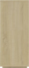 vidaXL - Dressoir - 120x30x75 - cm - bewerkt - hout - sonoma - eikenkleurig