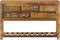 vidaXL - Dressoir - 120x30x75 - cm - massief - gerecycled - hout