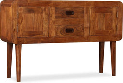 vidaXL - Dressoir - 120x30x75 - cm - massief - hout - met - honingafwerking