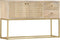 vidaXL - Dressoir - 120x30x75 - cm - massief - mangohout - goudkleurig