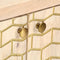 vidaXL - Dressoir - 120x30x75 - cm - massief - mangohout - goudkleurig