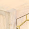 vidaXL - Dressoir - 120x30x75 - cm - massief - mangohout - goudkleurig