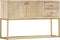vidaXL - Dressoir - 120x30x75 - cm - massief - mangohout - goudkleurig
