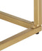 vidaXL - Dressoir - 120x30x75 - cm - massief - mangohout - goudkleurig