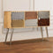 vidaXL - Dressoir - 120x30x75 - cm - massief - mangohout