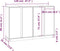 vidaXL - Dressoir - 120x35x80 - cm - massief - grenenhout - grijs