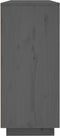 vidaXL - Dressoir - 120x35x80 - cm - massief - grenenhout - grijs
