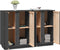vidaXL - Dressoir - 120x35x80 - cm - massief - grenenhout - grijs