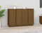 vidaXL - Dressoir - 120x35x80 - cm - massief - grenenhout - honingbruin