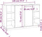 vidaXL - Dressoir - 120x35x80 - cm - massief - grenenhout
