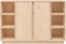vidaXL - Dressoir - 120x35x80 - cm - massief - grenenhout