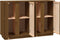 vidaXL - Dressoir - 120x35x80 - cm - massief - grenenhout - honingbruin