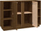 vidaXL - Dressoir - 120x35x80 - cm - massief - grenenhout - honingbruin