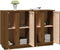 vidaXL - Dressoir - 120x35x80 - cm - massief - grenenhout - honingbruin