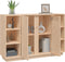 vidaXL - Dressoir - 120x35x80 - cm - massief - grenenhout