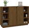 vidaXL - Dressoir - 120x35x80 - cm - massief - grenenhout - honingbruin