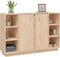 vidaXL - Dressoir - 120x35x80 - cm - massief - grenenhout