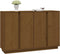 vidaXL - Dressoir - 120x35x80 - cm - massief - grenenhout - honingbruin
