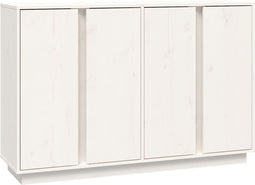 vidaXL - Dressoir - 120x35x80 - cm - massief - grenenhout - wit