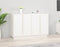 vidaXL - Dressoir - 120x35x80 - cm - massief - grenenhout - wit
