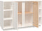 vidaXL - Dressoir - 120x35x80 - cm - massief - grenenhout - wit