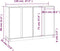 vidaXL - Dressoir - 120x35x80 - cm - massief - grenenhout - wit
