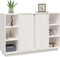 vidaXL - Dressoir - 120x35x80 - cm - massief - grenenhout - wit