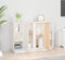 vidaXL - Dressoir - 120x35x80 - cm - massief - grenenhout - wit
