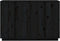 vidaXL - Dressoir - 120x35x80 - cm - massief - grenenhout - zwart