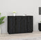 vidaXL - Dressoir - 120x35x80 - cm - massief - grenenhout - zwart