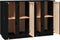 vidaXL - Dressoir - 120x35x80 - cm - massief - grenenhout - zwart
